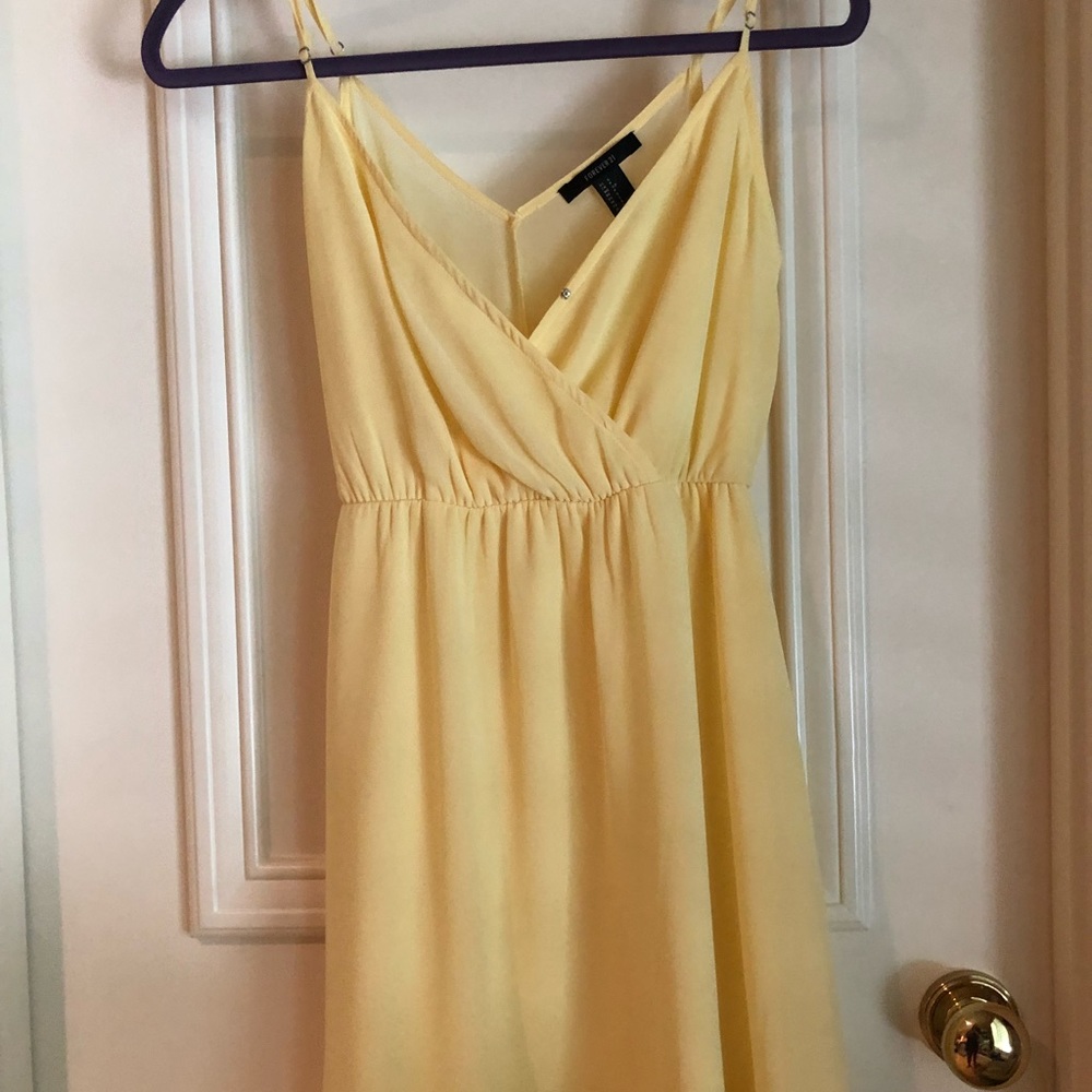 Yellow forever 21 dress